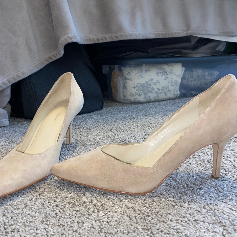 Nude Suede Marc Fisher Pumps